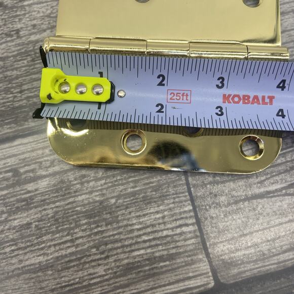 Master Manufacture Inc. 4” X 4” Brass Plated Hinges - Picture 4 of 8